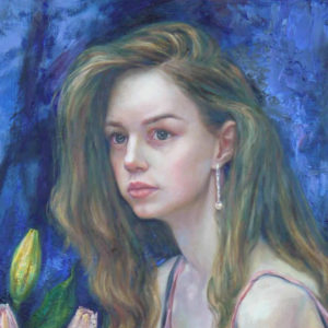 Мария Аристова - Девушка с розовой лилией